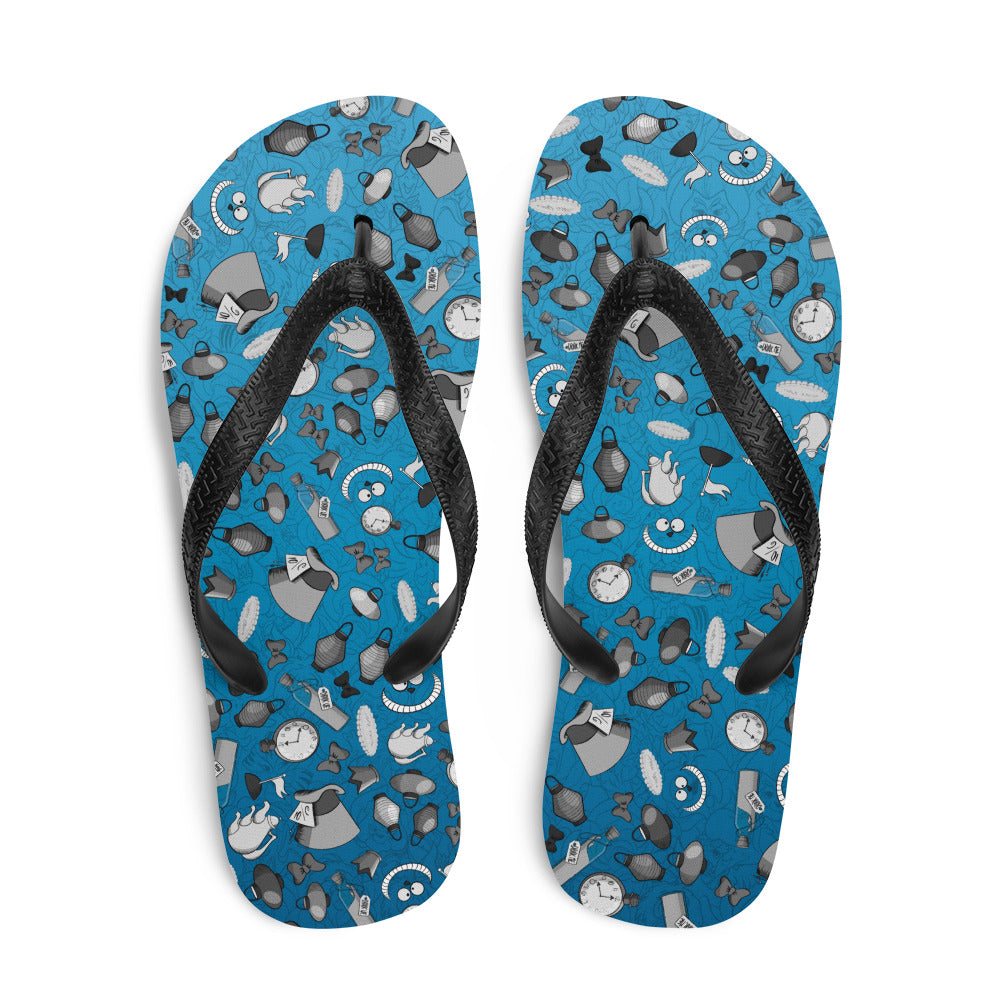 Wonderland blue Flip-Flops