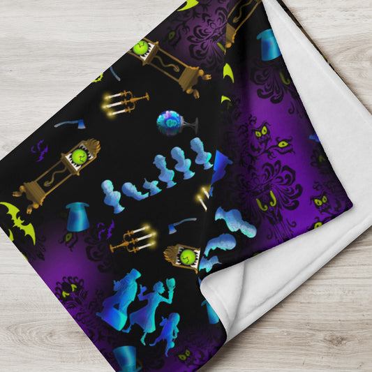 Grim Grinning Throw Blanket