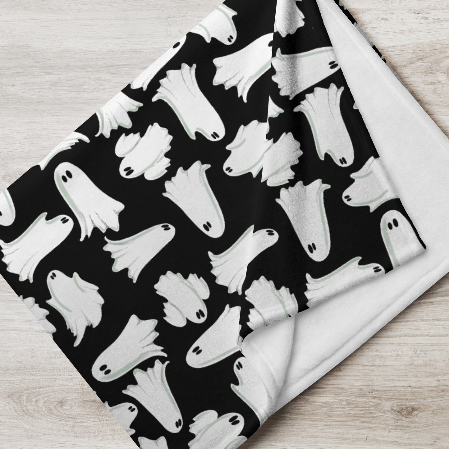 Retro Ghost Throw Blanket