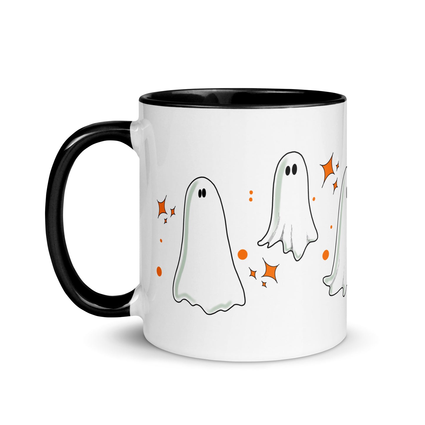 Vintage Ghost Mug with Color Inside