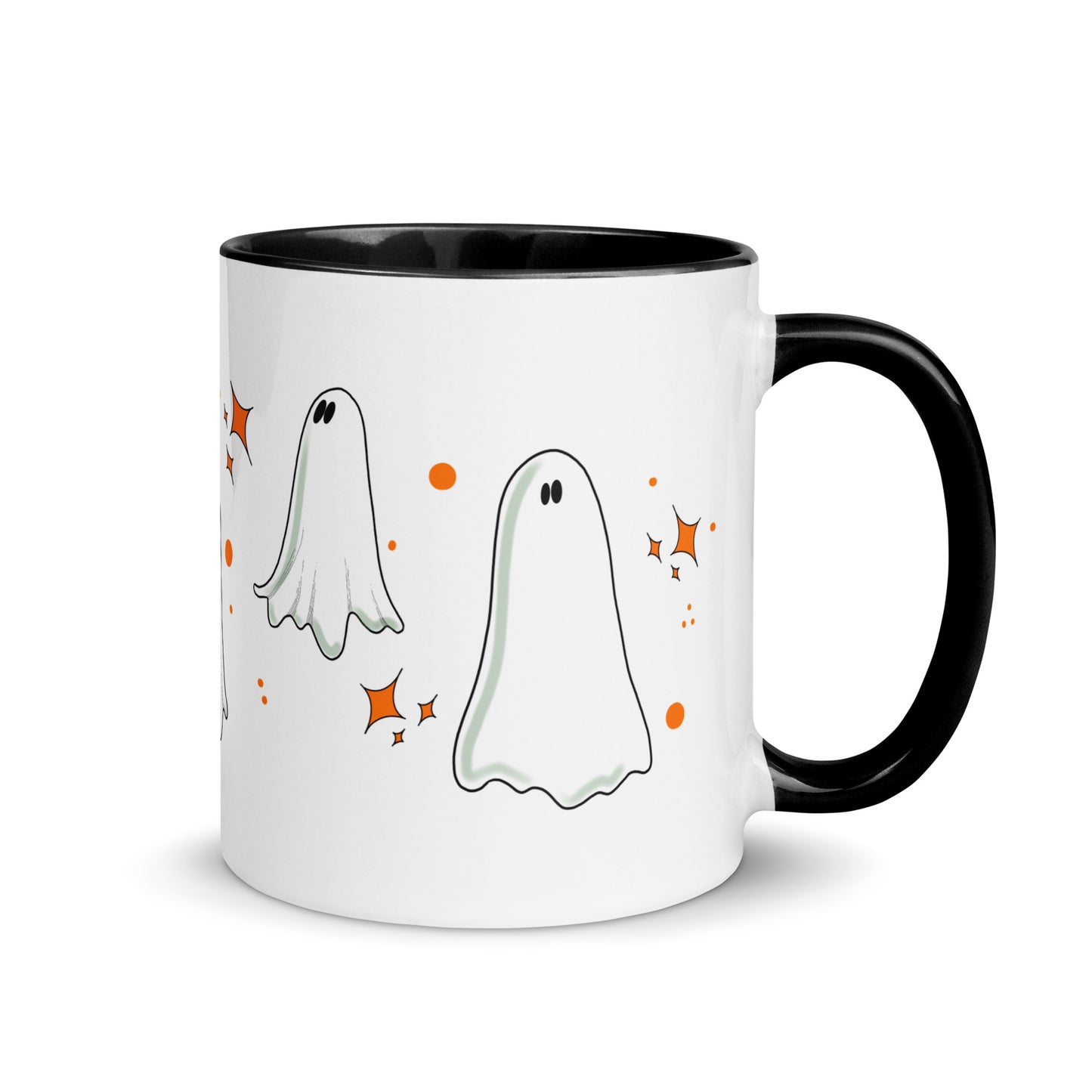 Vintage Ghost Mug with Color Inside