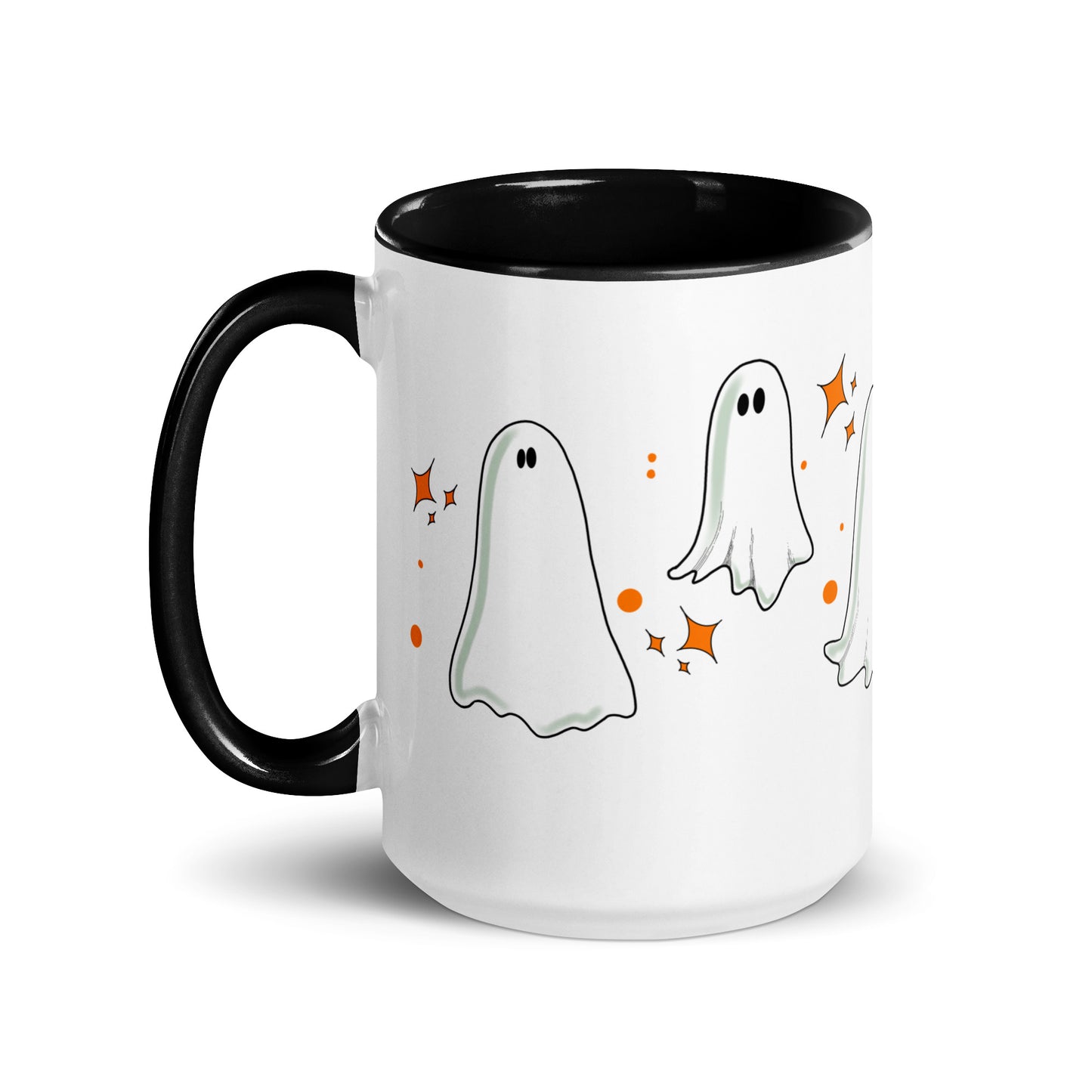 Vintage Ghost Mug with Color Inside