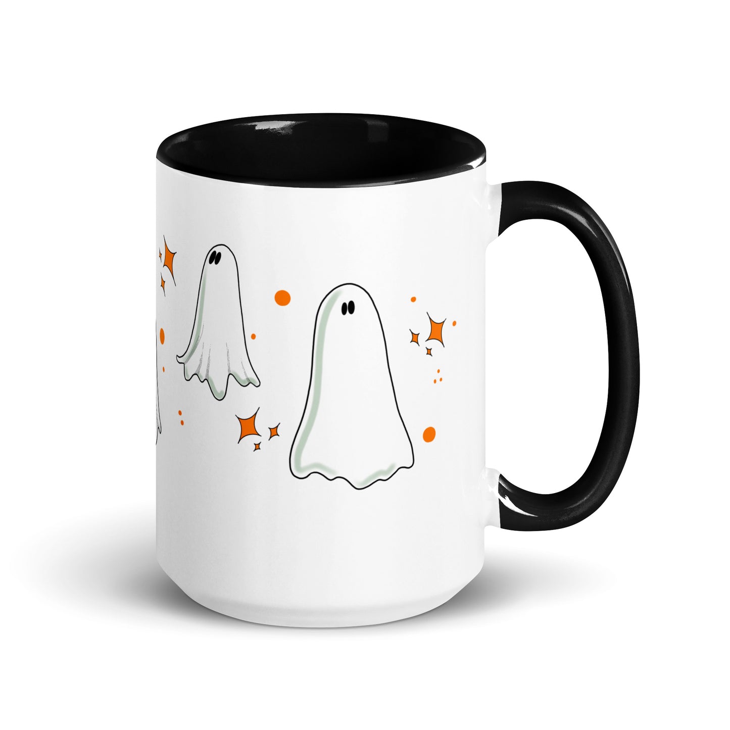 Vintage Ghost Mug with Color Inside