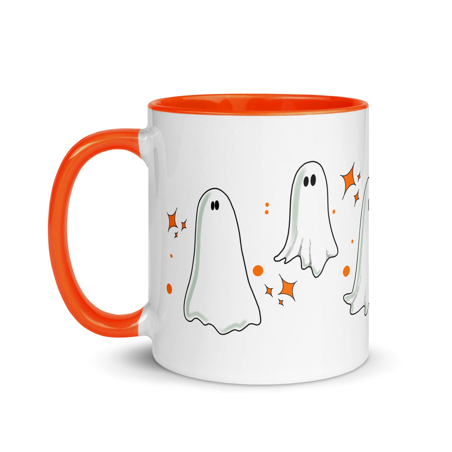 Vintage Ghost Mug with Color Inside