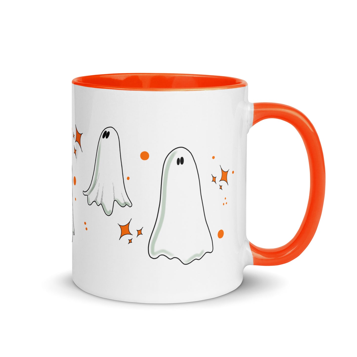 Vintage Ghost Mug with Color Inside